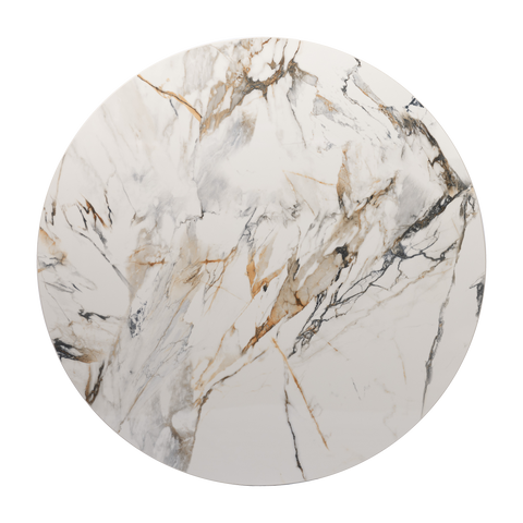 Arabescato Gold 100cm Porcelain Table Top 15mm Thick