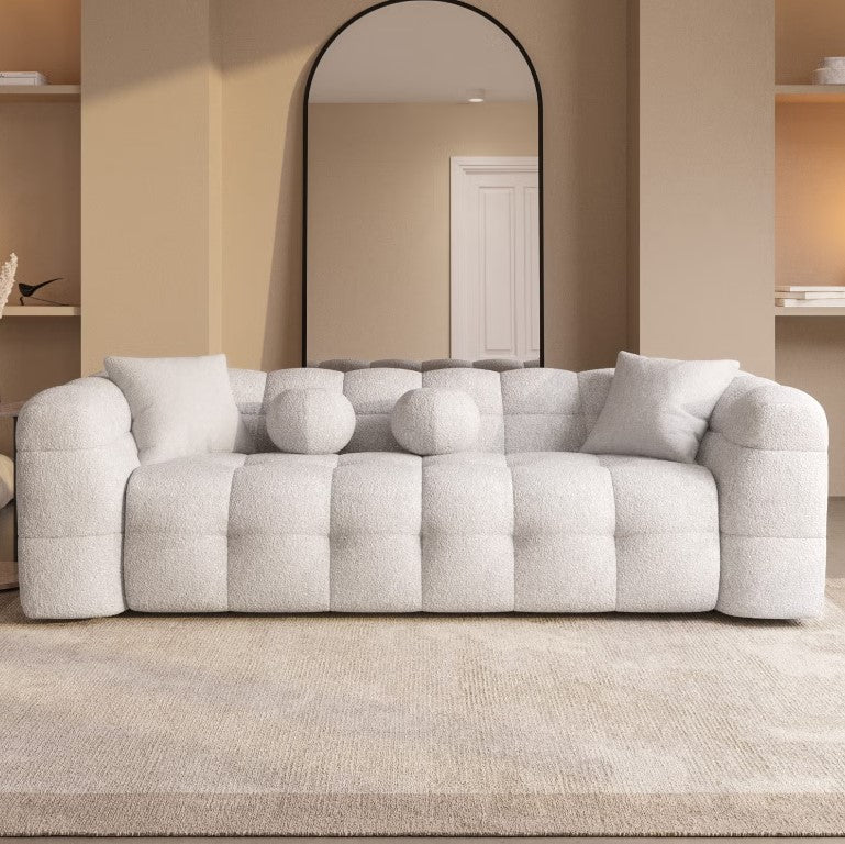 Cubic 3 Seater Boucle Sofa