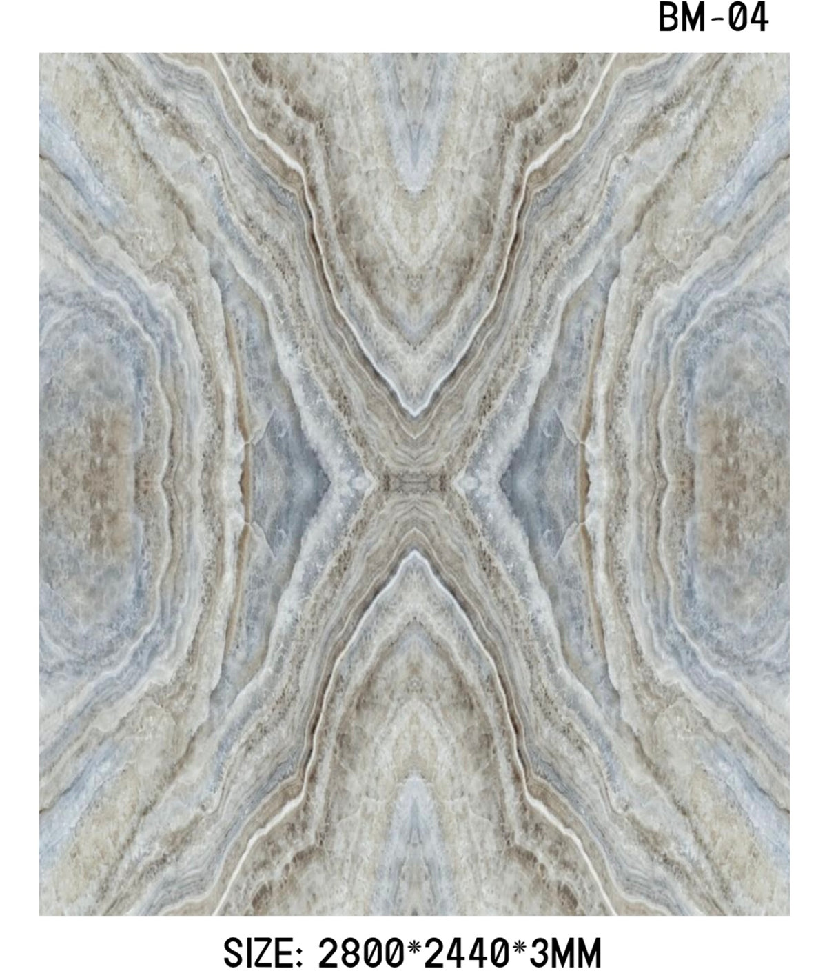 Wall Sheets Marble Book Match BM004 240cm x 244cm