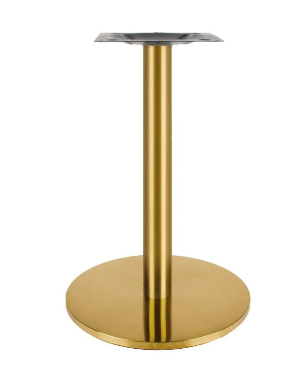 Zeus Gold Dining Table Base Round