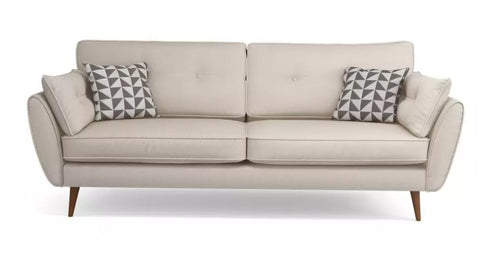 Zinc 3 Seater Sofa Beige